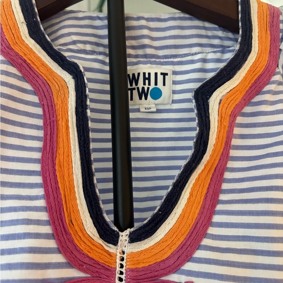 Anthropologie Whit Colorful Embroidered Blouse US XS - Picture 7 of 13